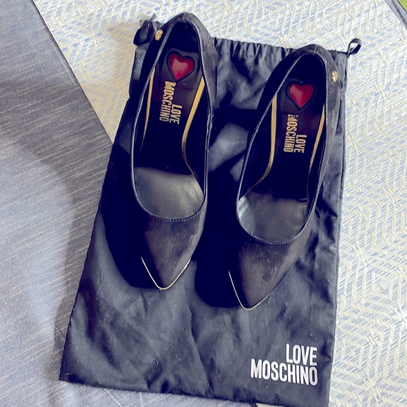 Pre-loved Love Moschino Chunky Heels - Picture 1 of 4